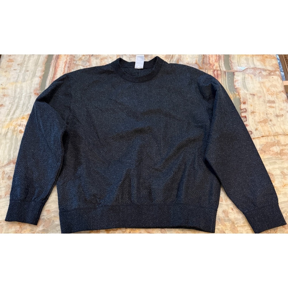 Nike Tech Pack Mens Pullover‎ Sweatshirt Black Therma-Fit Crew Neck Size M